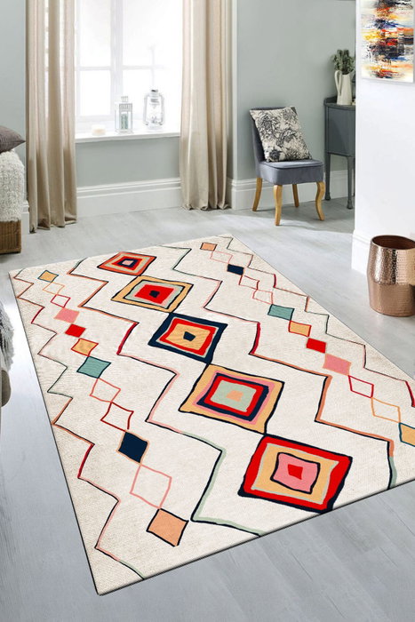 Conceptum Alfombra de Vestíbulo Teppi Multicolor 120 x 150 cm
